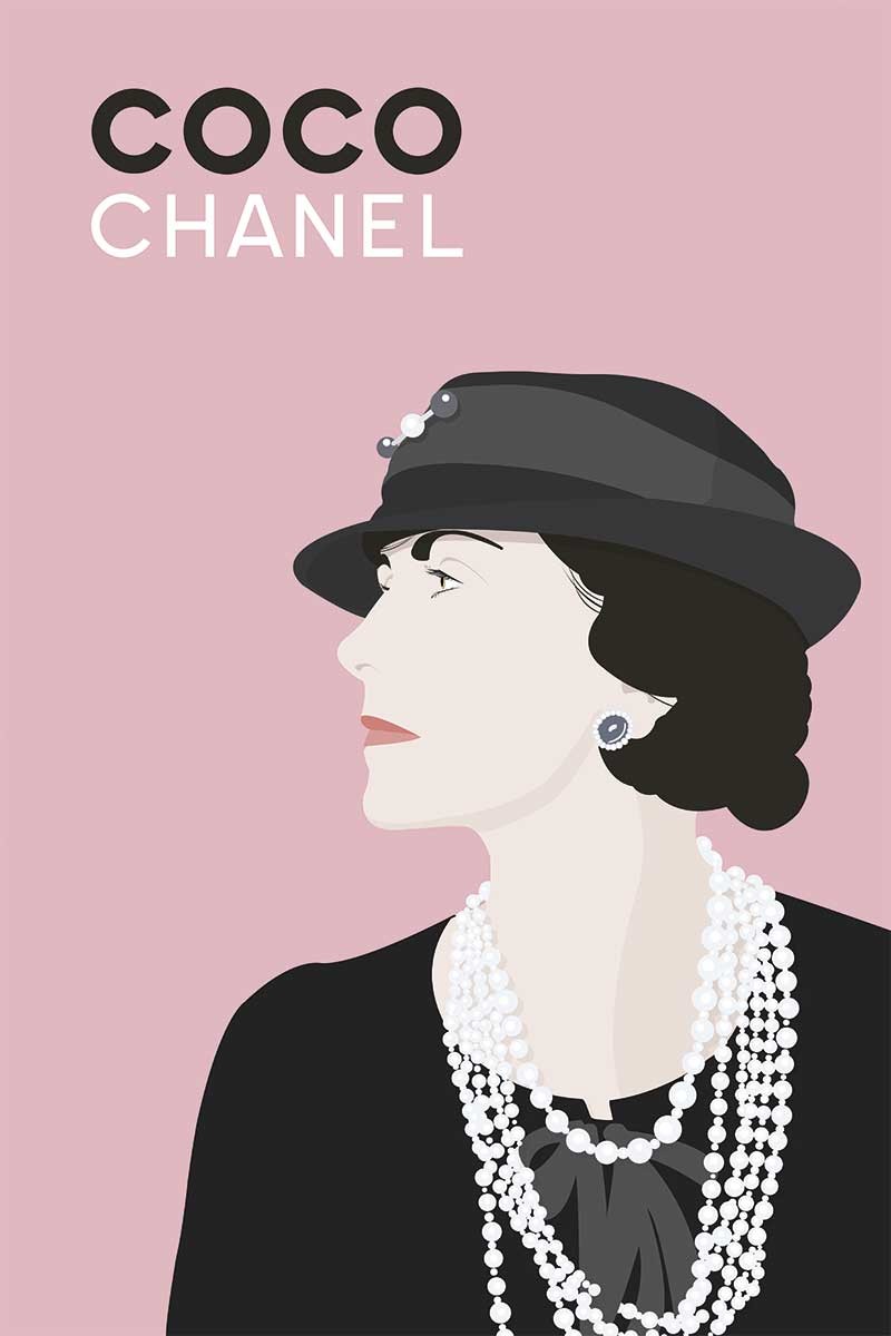 Tableau Fashion Prada et Coco Chanel  La Déco à Prix Grossiste –  Montableaudeco